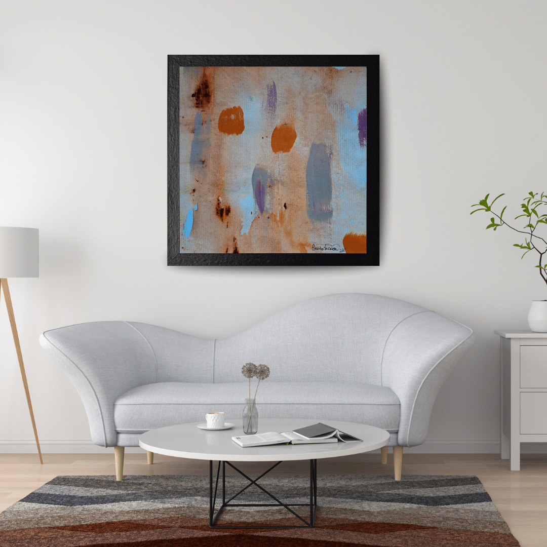 Grey Interior Wall Frame Mockup Instagram Post